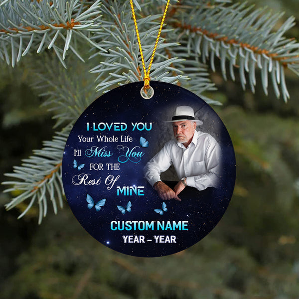 Dad Remembrance Ornament Christmas In Heaven Memorial Gift For Loss Of Loved One Father In Memory ODT50