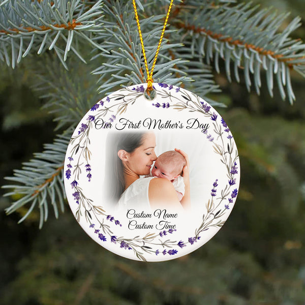 New Mom Ornament| Our First Mother's Day - Gift for Mom To Be, Expecting Mother on Mother's Day| JOR122