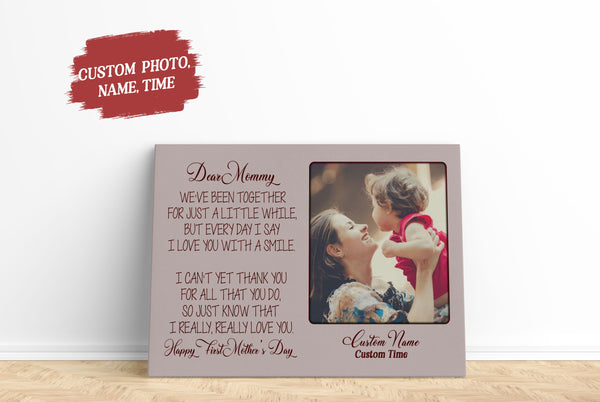 Custom New Mom Canvas| Dear Mommy Gift from New Mom Expecting Mom First Time Mother Gift from Baby Bump JC825