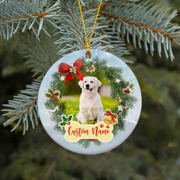 Christmas Ornaments, Memorial Christmas Ornament for loss of dog, Sympathy gift for loss of pet - OVT11