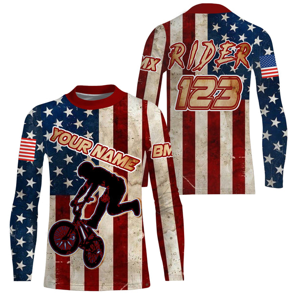 Custom American BMX racing jersey UPF30+ Adult&Kid MTB riding shirt extreme freestyle Cycling gear| SLC70