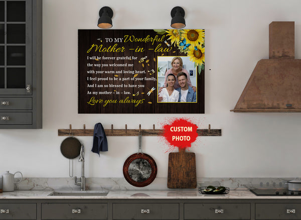 Customized Mother in Law Canvas| Mother in Law Gift, Gifts for Mother in Law, Mother in Law Gift, Best Gifts for Mother in Law, Happy Mother’s Day| AP585