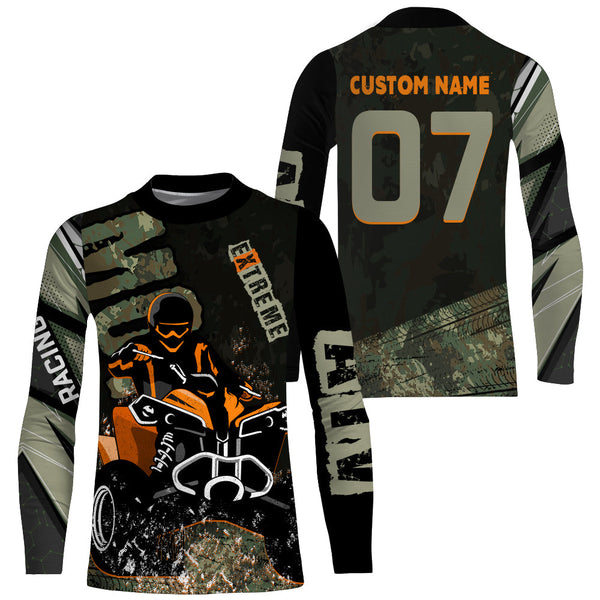 Custom ATV Motocross Jersey UPF30+ Quad Bike Shirt Extreme Racing Adult Youth Off-road Quad NMS1341