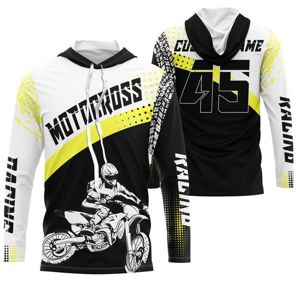 Custom motocross jersey UPF30+ men women kid unisex dirt bike racing off-road motorcycle racewear NMS1004