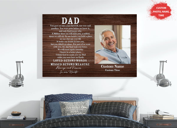 Sympathy gift for loss of Dad, Memorial Bereavement gifts for loss of father, Remembrance gift - VTQ145