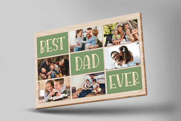 Best Dad Ever Custom Collage Photo| Father's Day Gift for Dad, Gift for Father, Dad Birthday| JC901