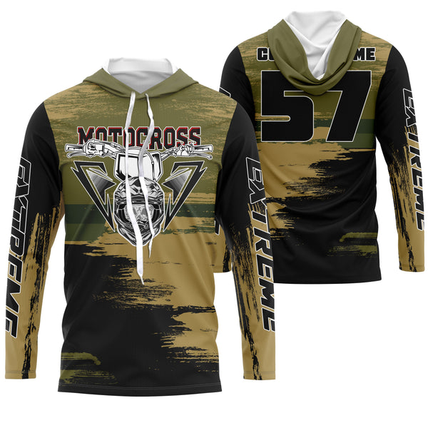 Extreme Motocross jersey custom UPF30+ men women kid dirt bike handle bar motorcycle riding shirt NMS993