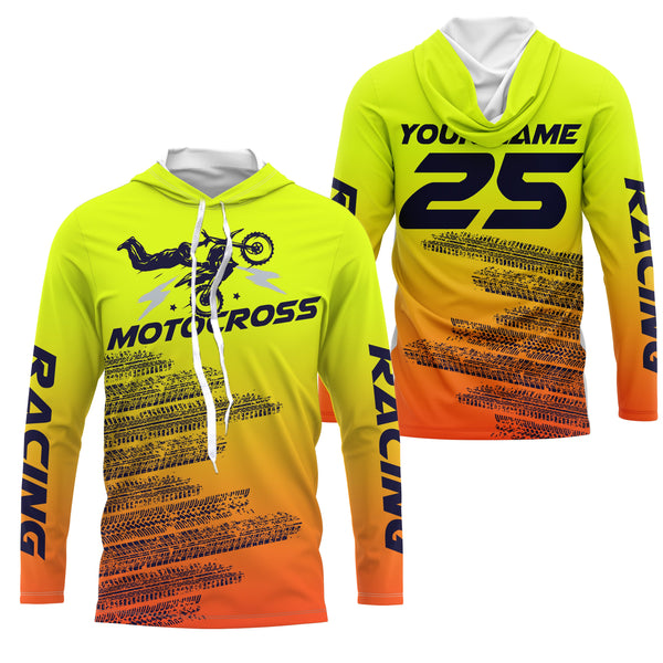 Custom motocross racing jersey UPF30+ men women kid dirt bike off-road motorcycle MX racewear NMS972