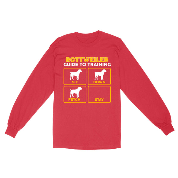 Rottweiler Standard Long Sleeve | Funny Guide to Training dog - FSD2405D08