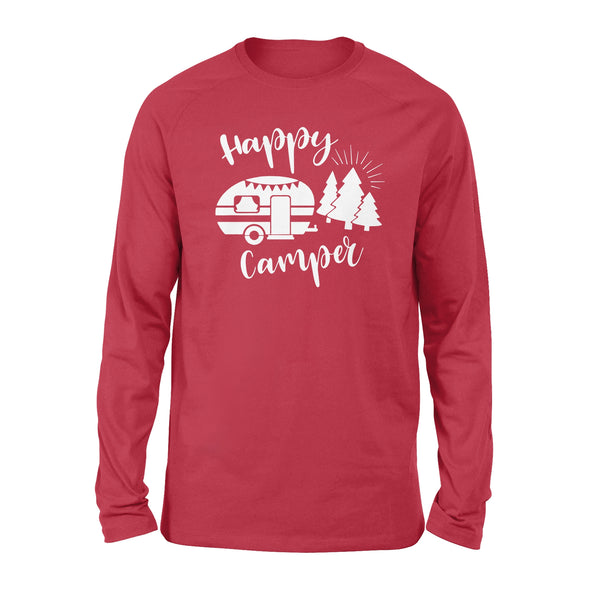 Camping Shirt, Happy Camper Long sleeve, Camping Shirt, Adventure Shirt - FSD1465D08