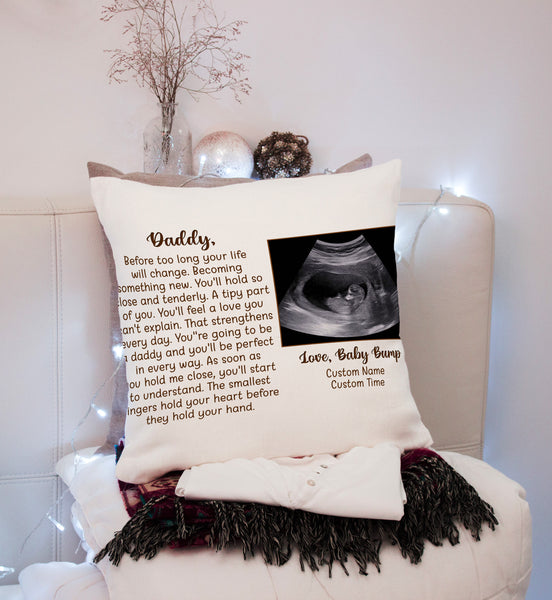 Personalized Pillow for New Dad| First Father's Day Gift for Husband, Dad To Be, 1st Time Dad| JPL95