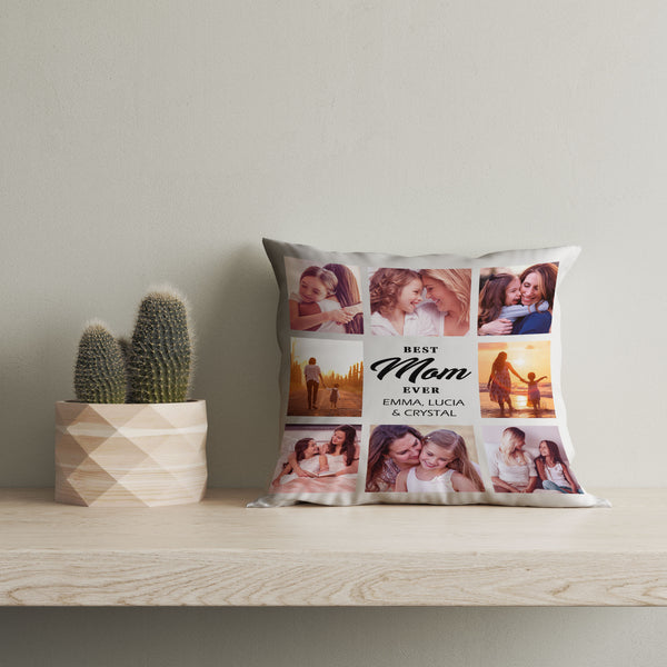 Best Mom Ever Personalized Pillow, Mom Grandma Mother's Day Gift, Mommy Birthday Christmas Keepsake| NPL36