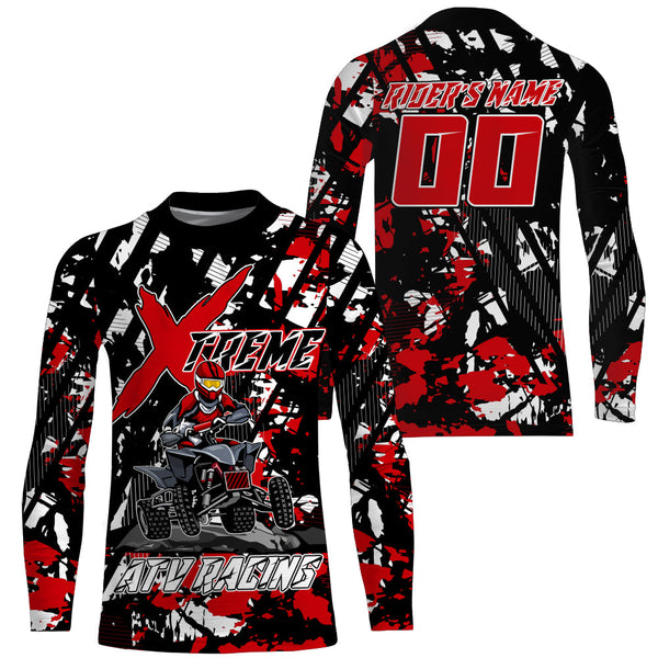 Extrem ATV Racing Jersey Personalized Quad Bike Shirt UPF30+ Adult Youth Off-road ATV Motocross NMS1361