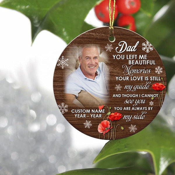 Dad memorial ornament - bereavement ornament for loss of Dad, in loving memory Father ornament| ONT106