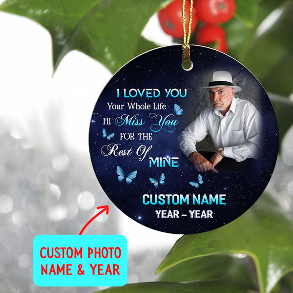 Dad Remembrance Ornament Christmas In Heaven Memorial Gift For Loss Of Loved One Father In Memory ODT50