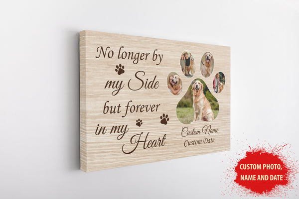 Personalized Memorial Gifts for Loss of Dog Cat Deepest Bereavement Sympathy Custom Canvas - VTQ33