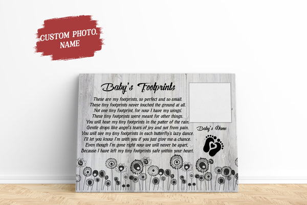 Baby memorial gifts loss of baby sympathy gifts, loss of Child, Remembrance Canvas/poster - VTQ183