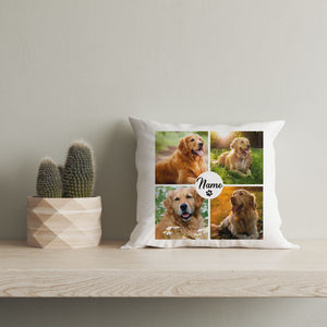 Custom Dog Photo Collage, Dog Pillow, Gift for Dog Lovers, Dog Owner, Dog Mom| JPL04