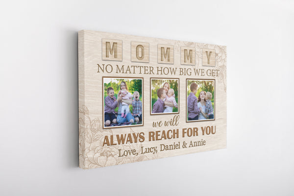 Personalized Mom Canvas - Mommy Photo Collage Mother's Day Canvas Thoughtful Gift I Love You Mom| N2455