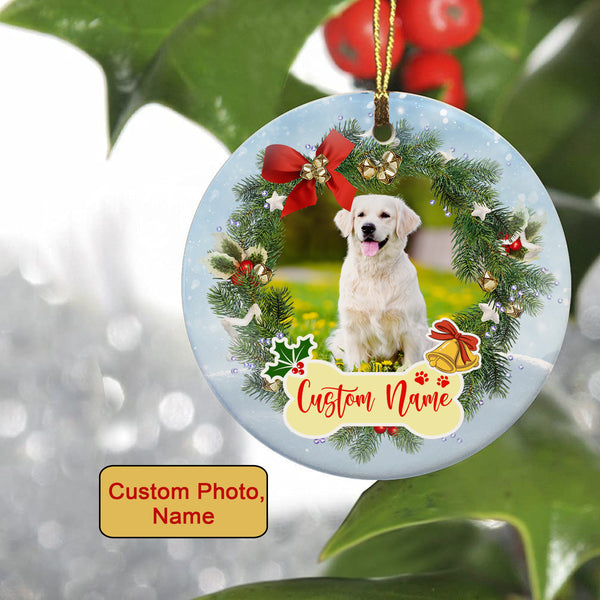 Christmas Ornaments, Memorial Christmas Ornament for loss of dog, Sympathy gift for loss of pet - OVT11