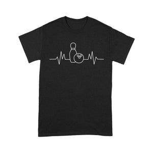 Bowling heartbeat Shirt, Bowling Addict T shirt, gift for bowlers NQS4619