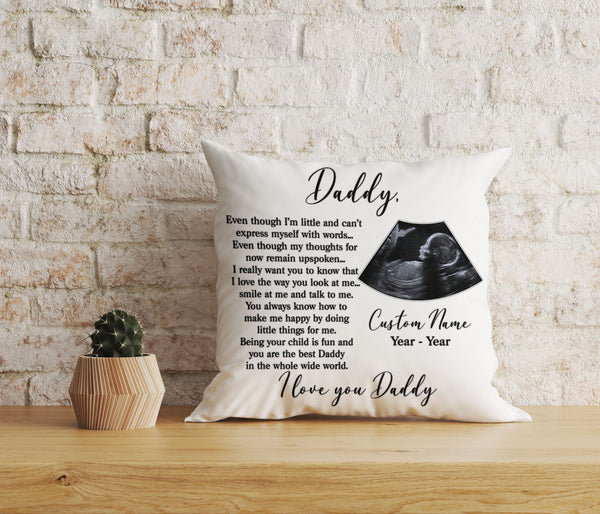 New Dad Personalized Pillow| First Father's Day Gift, Dad To Be, 1st Time Dad, Expecting Father| JPL103