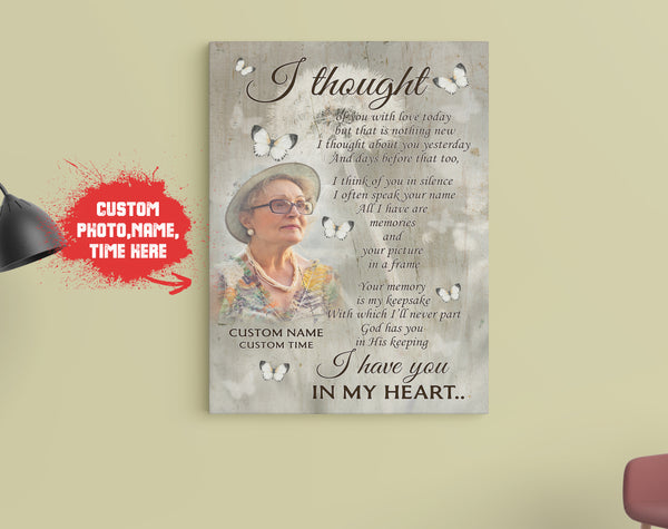 Memorial Gift for Loss of Loved one Personalized Deepest Sympathy Gift for Loss of Dad Mom Sister VTQ80