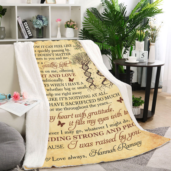 Personalized MOM Blanket Mother Blanket| Mom Poem Blanket Thoughtful Gift for Mom on Christmas Mother's Day Birthday| Gift for Mom from Daughter Son| JB22