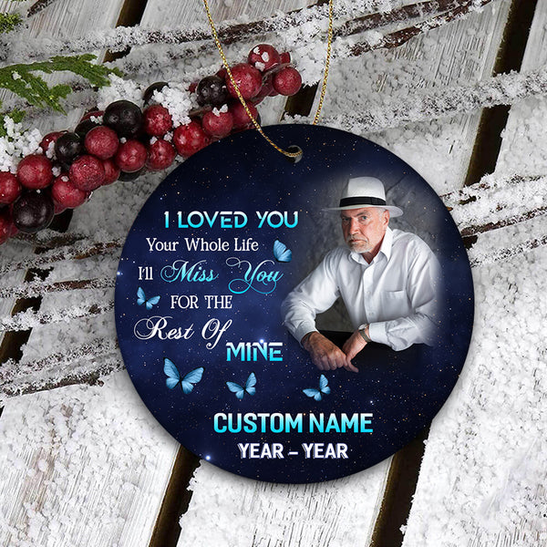 Dad Remembrance Ornament Christmas In Heaven Memorial Gift For Loss Of Loved One Father In Memory ODT50