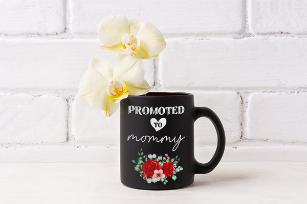 Mug for Mom - Promoted to Mommy Coffee Mug, Mother's Day Gift for Mom Grandma Stepmom from Daughter Son, Happy Mother’s Day, Gifts for Mom| AP556