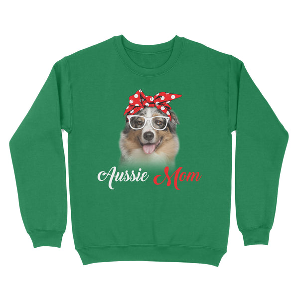 Dog mom mother's day aussie mom sweatshirt personalized gift A231