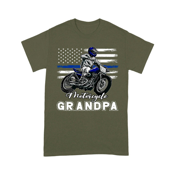 Grandpa Dirt Bike Men T-shirt - Motorcycle Grandpa - Cool Old Man Motocross Biker Tee| NMS210 A01