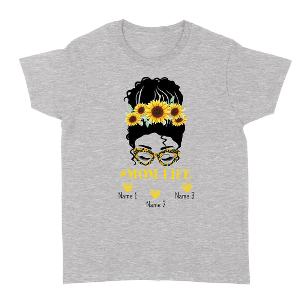 Beautiful mom life shirt sunflower customize name kids, mother's day shirt ideas D06 NQS1540 - Standard Women's T-shirt