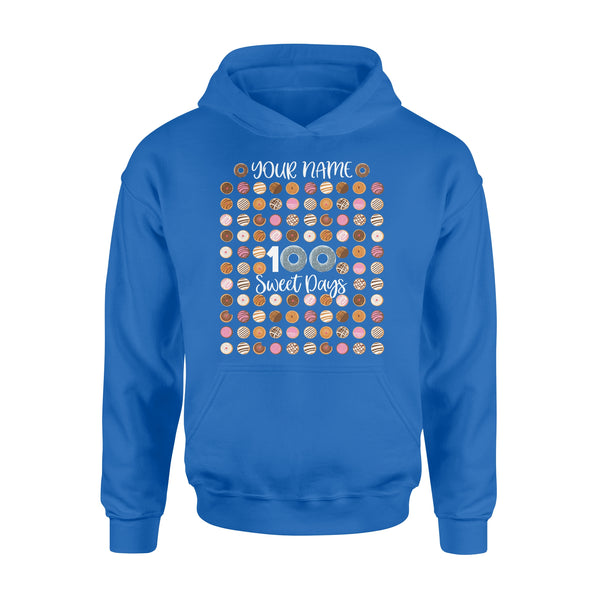 Custom shirt 100th day of school shirt, Happy 100th Day, 100 sweet days D02 NQS1266 - Standard Hoodie