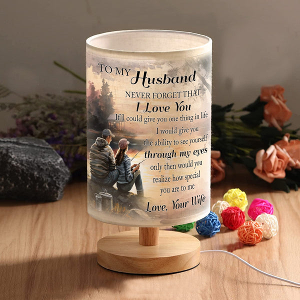 Husband Wife Fishing Table Lamp Gifts for Husband from Wife, Husband and Wife Fishing Lamp CTNL3