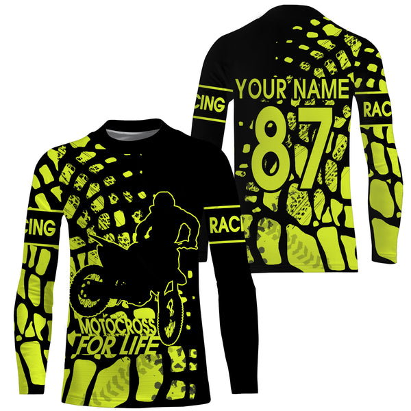 Motocross for Life custom jersey kid&adult UPF30+ MX racing off-road dirt bike motorcycle racewear| NMS936