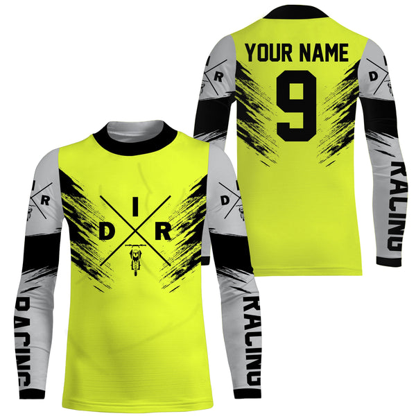 Custom dirt bike jersey green UPF30+ men women kid motocross off-road dirt racing motorcycle NMS970