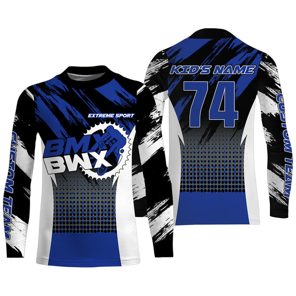 BMX racing jersey Custom UPF30+ riding racewear extreme Off-Road adult kid team Cycling shirt| SLC102