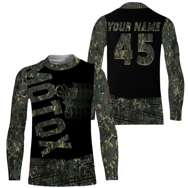 Kid&Adult custom camo motocross jersey UPF30+ MotoX racing dirt bike off-road motorcycle racewear| NMS938