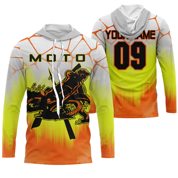 Men women kid MotoX racing jersey UPF30+ custom motocross dirt bike shirt off-road motorcycle NMS975