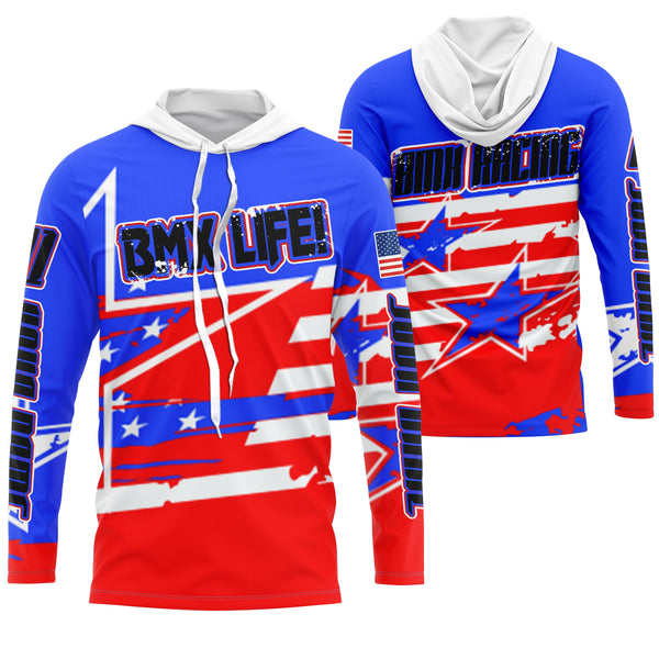 BMX Life American UPF30+ Custom BMX racing jersey Adult&Kid extreme off-road Cycling gear| SLC80