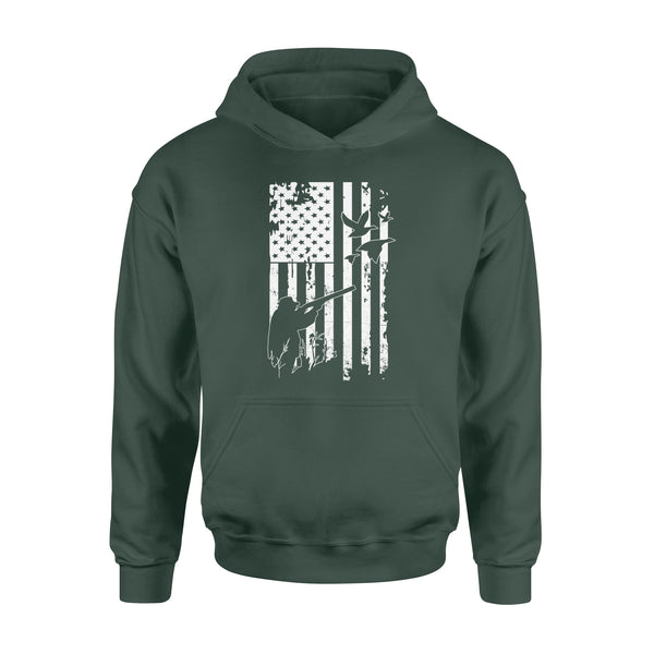 White American flag 4th July duck hunting legend hunter NQSD248 - Standard Hoodie