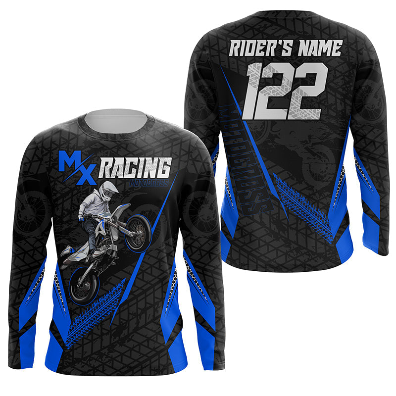 Custom Motocross Jersey MX Racing UPF30+ Dirt Bike Number and Name Adult&Kid Off-Road Motorcycle| NMS1318