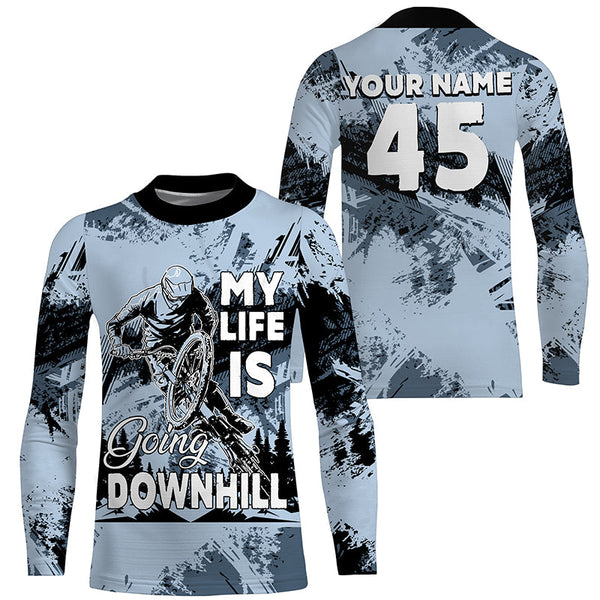 Downhill MTB jersey kids mountain bike shirt UPF30+ mens cycling jersey boys girls riding shirt| SLC279