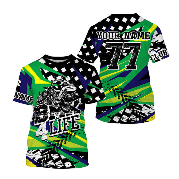 BMX 4 life riding jersey kids youth BMX shirt UPF30+ cycling jersey mens riding jersey boys girls| SLC267