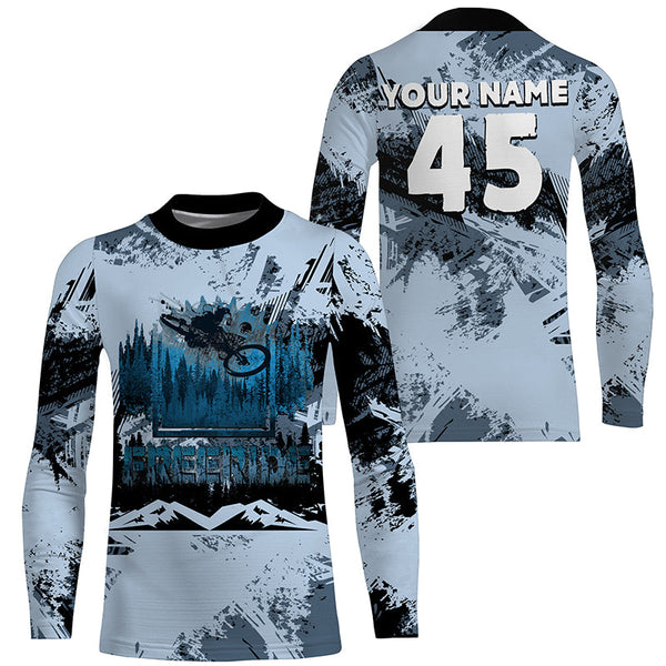 Freeride MTB shirt custom mountain bike jersey kids youth UPF30+ mens cycling jersey boys girls| SLC281