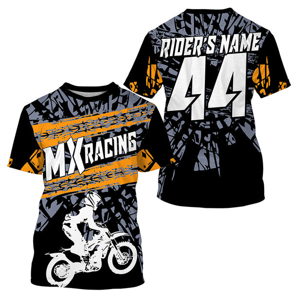 Custom MX racing jersey youth women men off-road Motocross UPF30+ biker riding shirt motorcycle PDT288