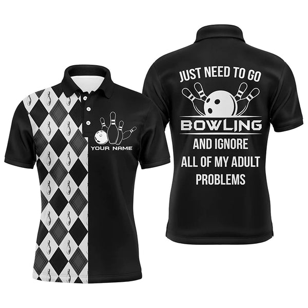 Personalized Bowling Men Polo Shirt, Just Need to Go Bowling Men Bowlers Jersey NBP70