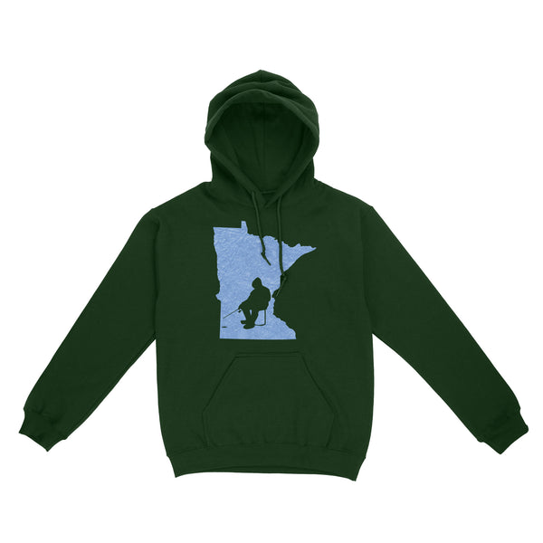 Minnesota Ice Fishing Shirts, Winter Fishing Minnesota State Love Fishing Hoodie - FSD2927 D06