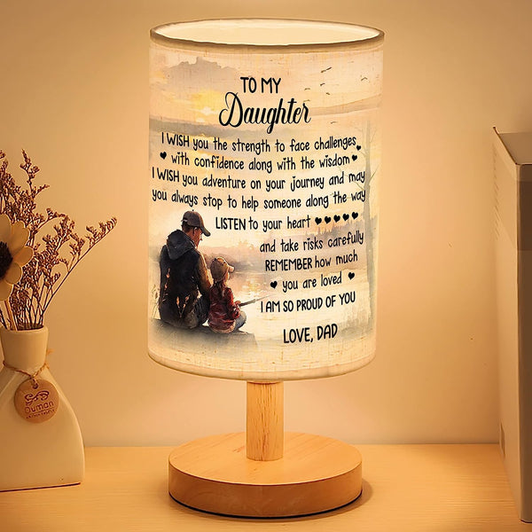 Father Daughter Fishing Table Lamp gifts for Daughter from Dad, Dad Daughter Fishing Lamp Daughter gifts CTNL2